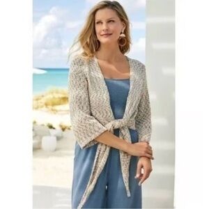 SOFT SURROUNDINGS Open Waterfall Cardigan